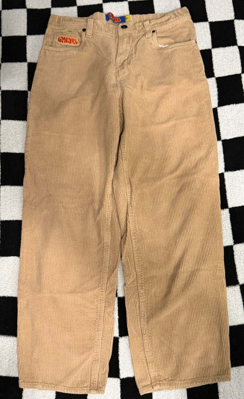 Empyre Loose Fit Khaki Corduroy Skate Pants